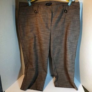Fashion Bug Brown Capri Dress Slacks 18W